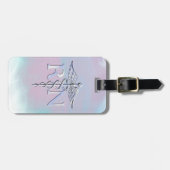 母真珠のスタイルのRNのケリュケイオンのようなクロム ラゲッジタグ (正面横)