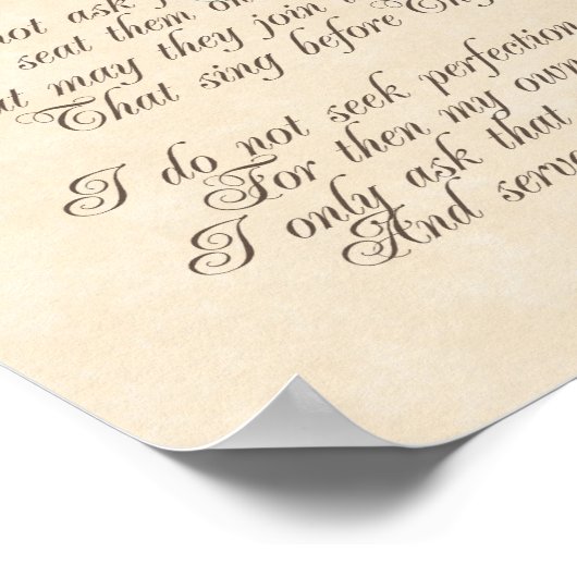 母祈りの言葉 ポスター (角)