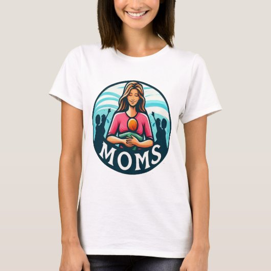 母祝と違う女性たち Tシャツ (正面)