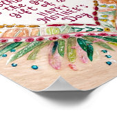 母祝の愛:フローラウォールアート母 ポスター (角)