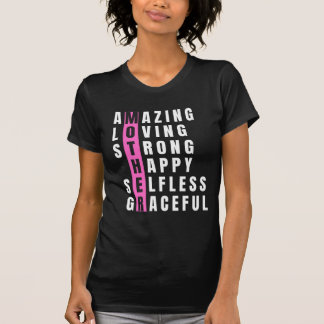 母祝:愛し、強い、優雅さ Tシャツ