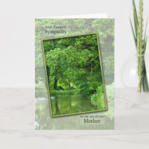 母穏やかな川場面の悔やみや弔慰の損失