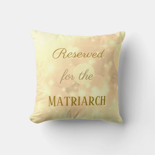 母系図書専用金ゴールド クッション (正面)