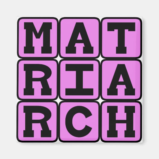 母系家庭 マグネット (正面)