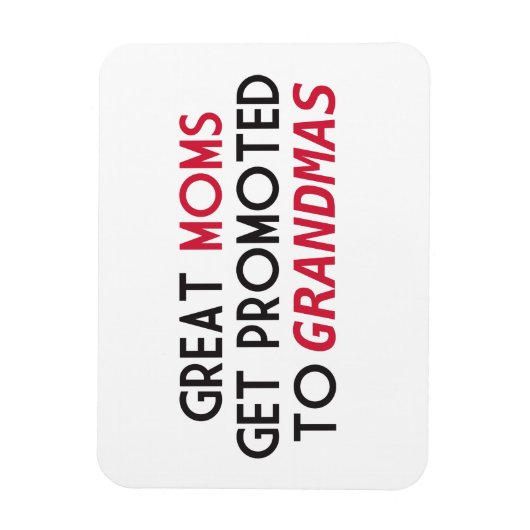 母素晴らしが祖母に昇進する マグネット (縦)