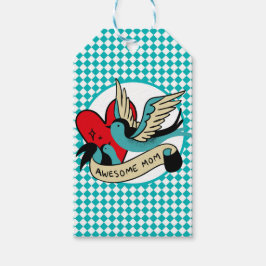 母素晴らしのタトゥーとハーレクイン母の日 ギフトタグ