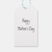 母素晴らしのタトゥーとハーレクイン母の日 ギフトタグ (裏面)