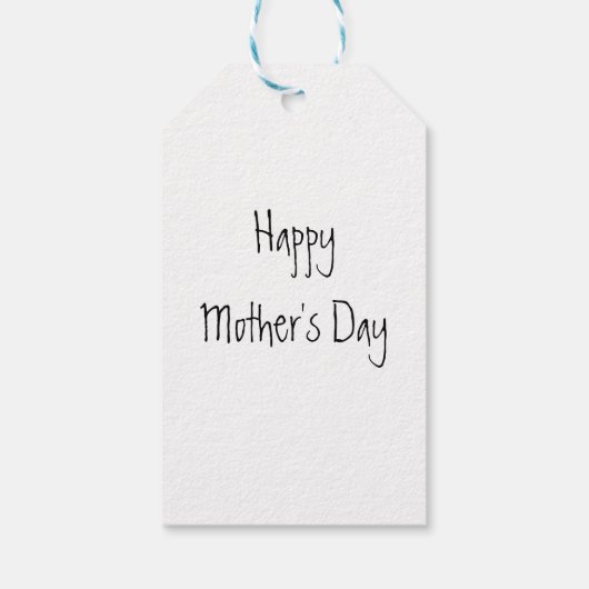 母素晴らしのタトゥーとハーレクイン母の日 ギフトタグ (裏面)