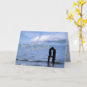 母素晴らしの日が私の素晴らしい妻を祈る カード (黄色い花)