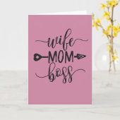 母素晴らしの日の贈り物の妻の母のボスのアイディア カード (黄色い花)