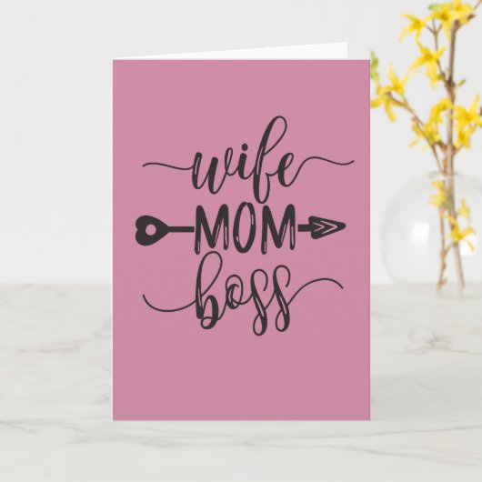 母素晴らしの日の贈り物の妻の母のボスのアイディア カード (黄色い花)