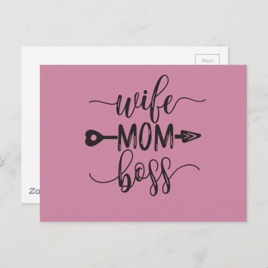母素晴らしの日の贈り物の妻の母のボスのアイディア ポストカード (正面/裏面)