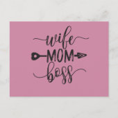 母素晴らしの日の贈り物の妻の母のボスのアイディア ポストカード (正面)