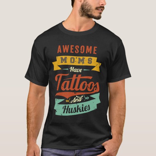 母素晴らしは刺青と外皮を持つ Tシャツ (正面)
