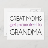 母素晴らしは祖母に昇進する ポストカード (正面/裏面)