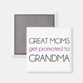 母素晴らしは祖母に昇進する マグネット (正面/裏面)