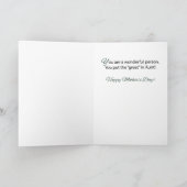 母素晴らし母の日の叔母の日2円錐花 カード (内部)