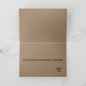 母素朴の日ピンク色の木製ハートサイン ノートカード (内部)