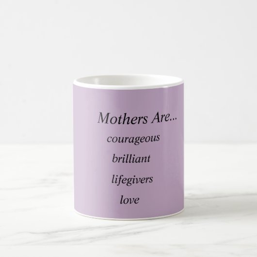 母紫色か白 コーヒーマグカップ (中央)