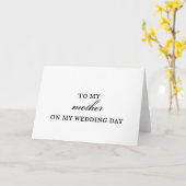 母結婚のカード カード (黄色い花)