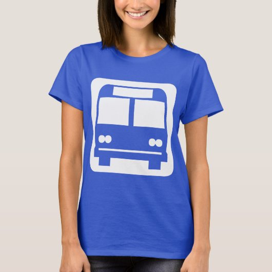 母線の記号 – 暗い部分は白 Tシャツ (正面)