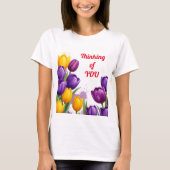 母考えの日チューリップよ Tシャツ (正面)