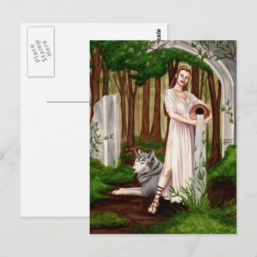 母自然はがき ポストカード (正面/裏面)