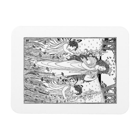 母自然夏 マグネット (横)