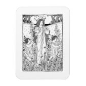 母自然夏 マグネット (縦)