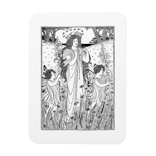 母自然夏 マグネット (縦)