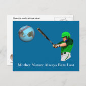 母自然常にこうもり最後 ポストカード (正面/裏面)