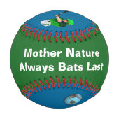 母自然常にこうもり最後 野球ボール (裏面)