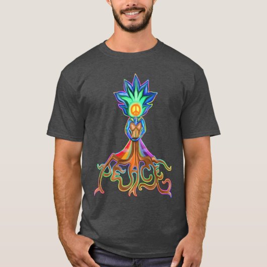 母自然平和ヴィンテージ Tシャツ (正面)