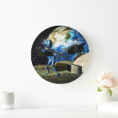 母船のエイリアンの海賊 ラージ壁時計 (ホーム)