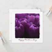 母花の写真撮影の平らなカード カード (正面/裏面インサイチュ)