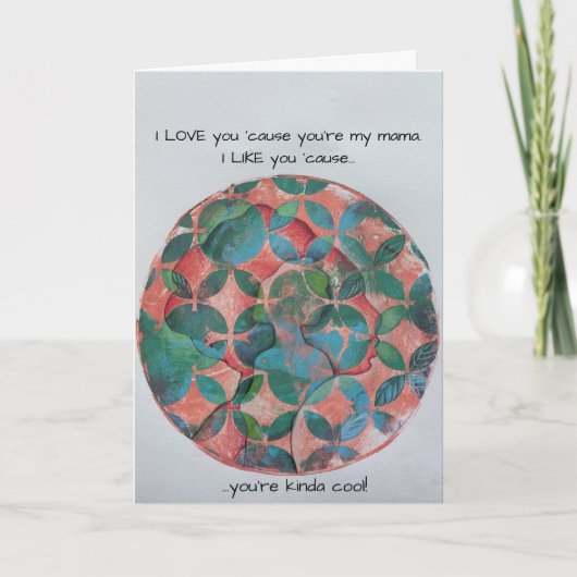 母芸術的の日札 カード (正面)