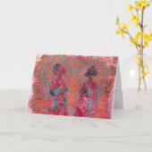 母芸術的の日札 カード (黄色い花)