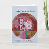 母芸術的の日札 カード (正面)