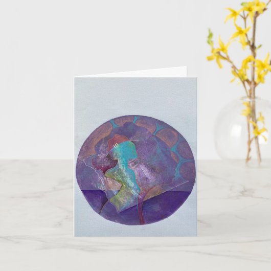 母芸術的の日札 カード (黄色い花)