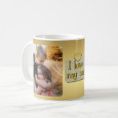 母親から息子にパーソナライズされたマグカップ コーヒーマグカップ (正面左)