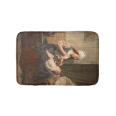 母親が子供を抱き締める(Rudolf Jordan著) バスマット (正面)