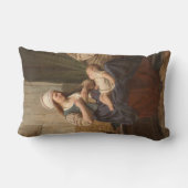 母親が子供を抱き締める(Rudolf Jordan著) ランバークッション (裏面)