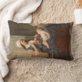 母親が子供を抱き締める(Rudolf Jordan著) ランバークッション (ブランケット)