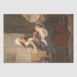 母親が子供を抱き締める（Rudolf Jordan著） 薄葉紙