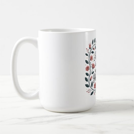 母親が無限の可能性の種を蒔く コーヒーマグカップ (左)