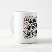 母親が苦悩を強みに変える コーヒーマグカップ (正面左)