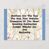 母親が鍵   ポストカード (正面)