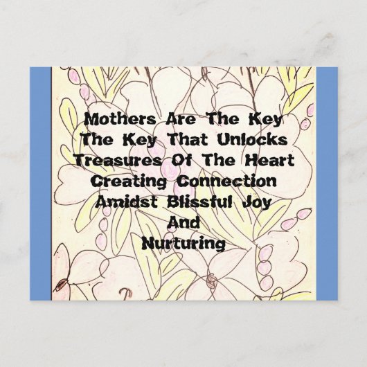 母親が鍵 ポストカード (正面)