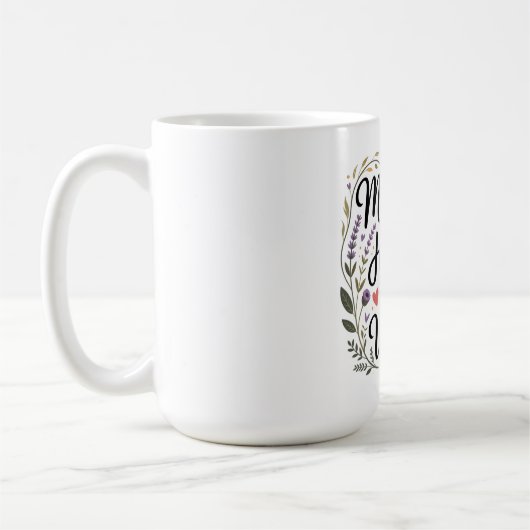 母親が静かな知恵で心を癒す コーヒーマグカップ (左)