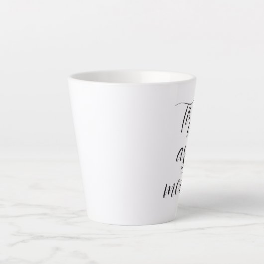 母親として疲れている カフェラテマグ (正面)